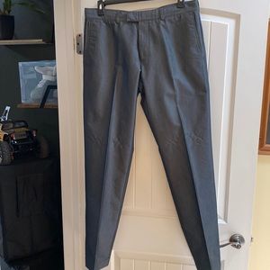 Hugo boss slim fit gray metallic pants size 36 mint condition always dry cleaned